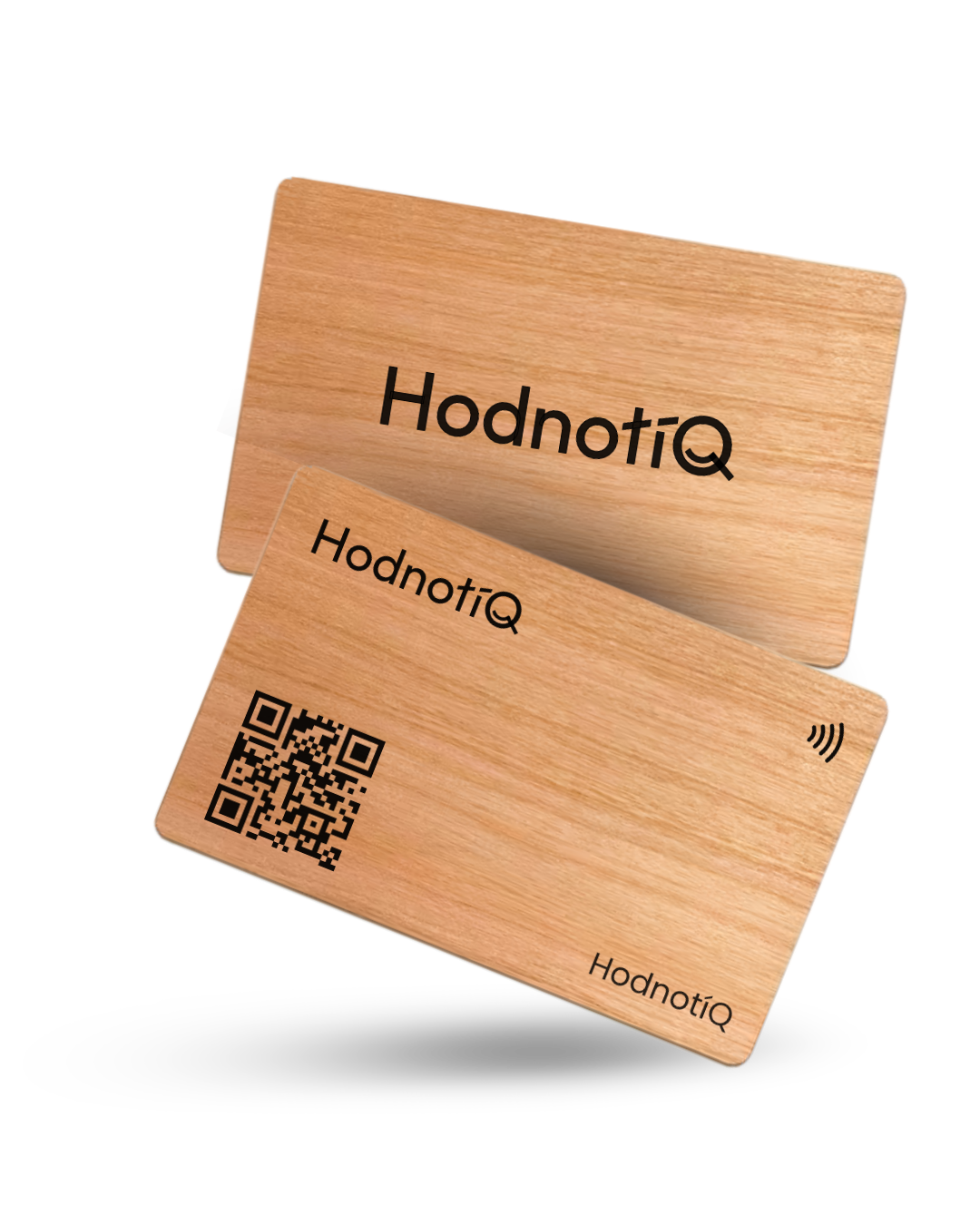 Dřevěná NFC karta Hodnotiq